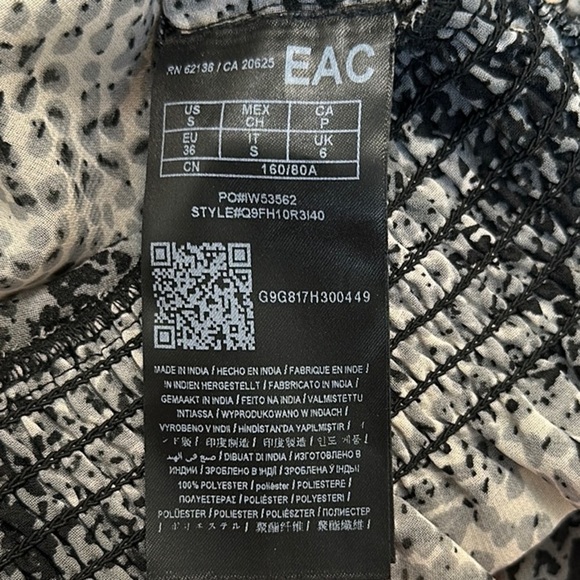 Guess Black and Gray Snake Print Crop Top - Picture 9 of 9